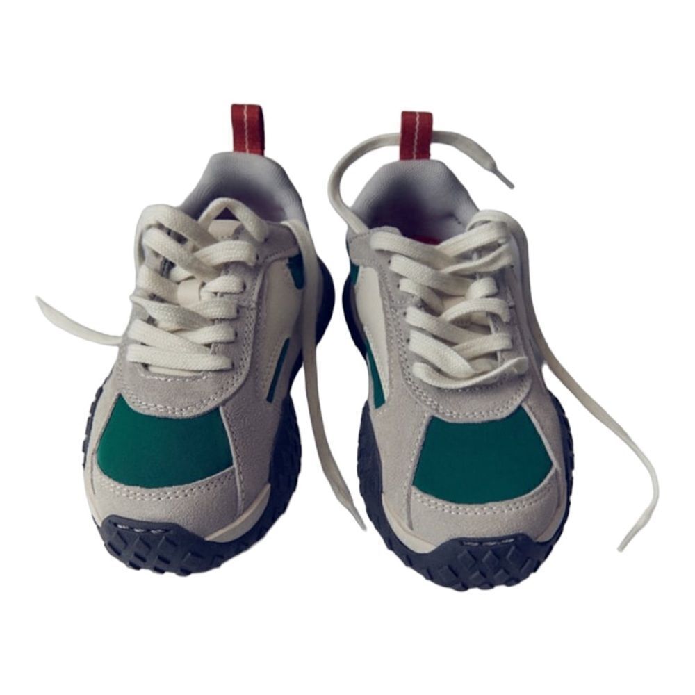 ZARA Kids | Gray | LEATHER SNEAKERS - Picture 4 of 10
